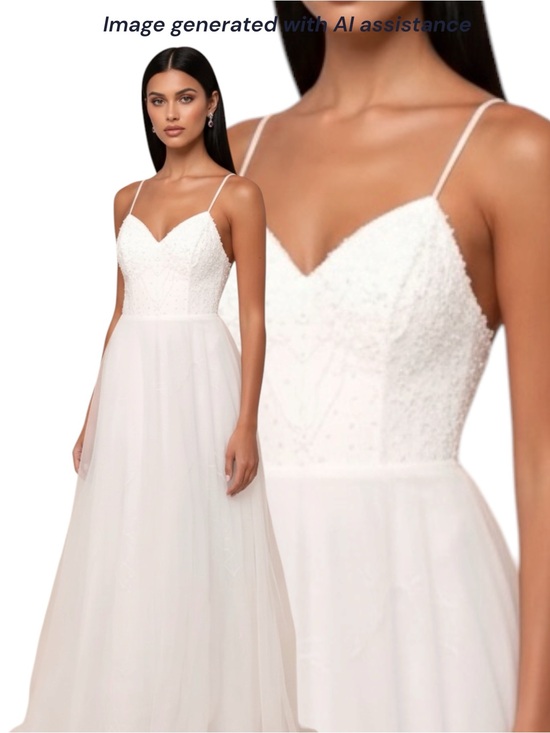 Lulus Dresses & Skirts - NWT Lulus XL white lace pearl beaded bodice wedding dress